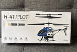 H-41 Pilot Sky Rider Helicopter Drone with Wi-Fi Camera, (DRW241BU) BLUE