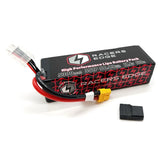 Racers Edge 5300mAh 3S Lipo battery with XT60 connector and TR adapter, black/red