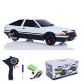 1/18 2.4G RC Drift Car AE86 Model RWD Race Vehicle Hight Speed 10KM/H Flip Light Battery