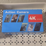 GoPlus CamPro 4K Sports Action Camera Waterproof 30m Wide Angle 2.0" LCD Black