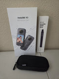 insta360 x3 360 action cam & invisible selfie stick bundle complete creator kit