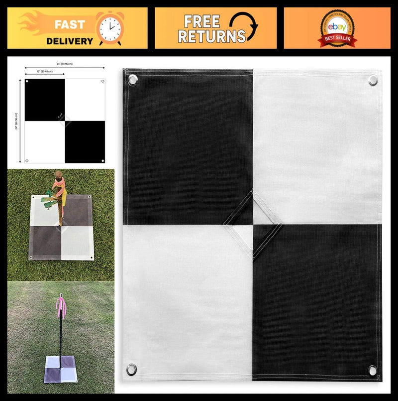 24x24 Drone Ground Control Points - UAV Aerial Targets for Mapping & Surveying (