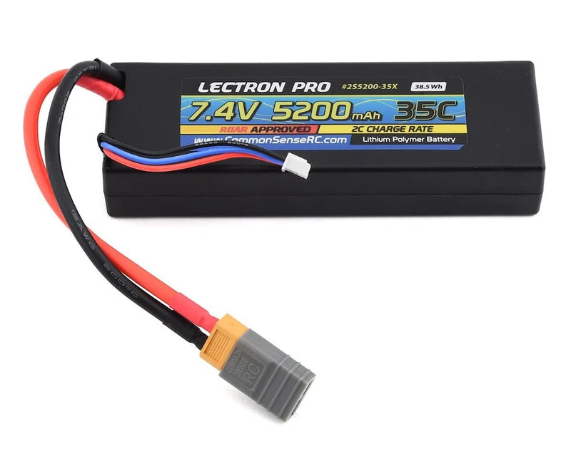Common Sense RC Lectron Pro 2S 35C LiPo Battery w/XT60 (7.4V/5200mAh) Battery