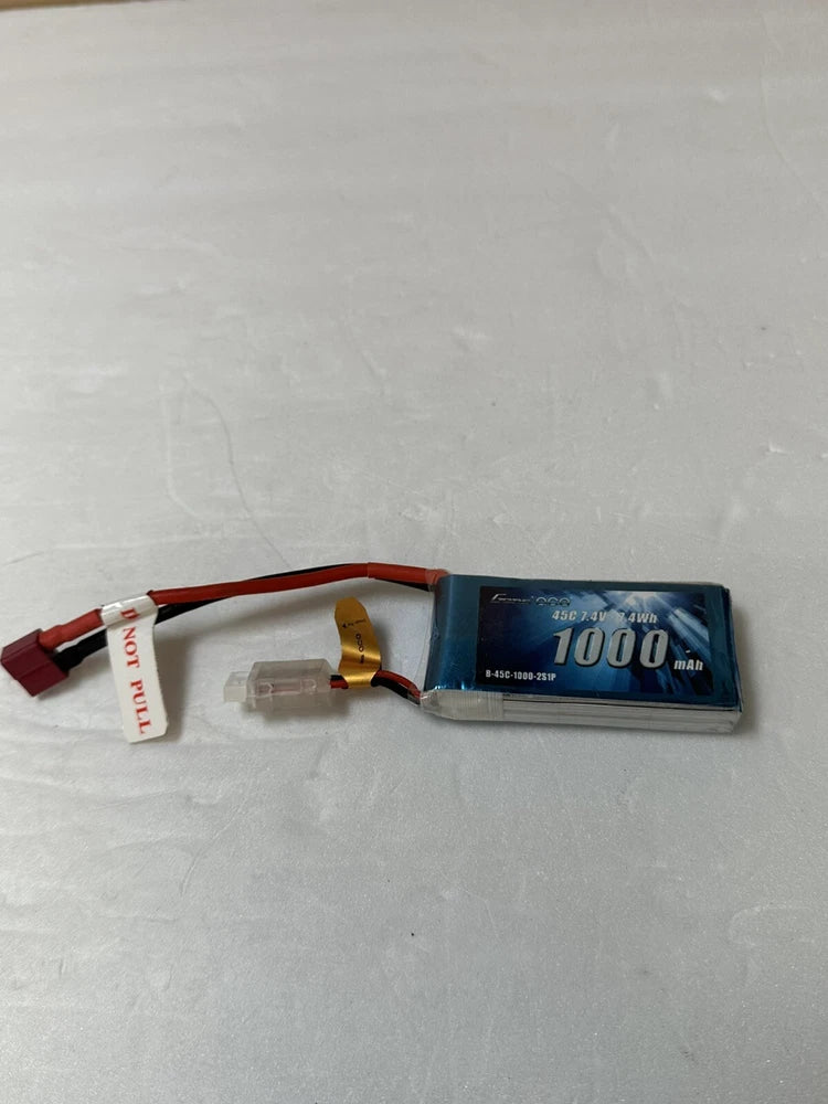 Gens Ace 2s LiPo Battery 45C (7.4V/1000mAh) T-plug Battery
