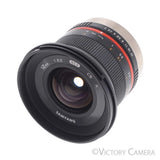 Rokinon Samyang 12mm F2.0 NCS Black Fisheye Lens for Fujifilm X Mount [EXC+]