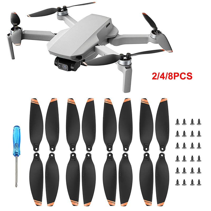 2/4/8 Low Noise Propellers Wing Blade Props Set For DJI Mini 2 Drone Parts USA