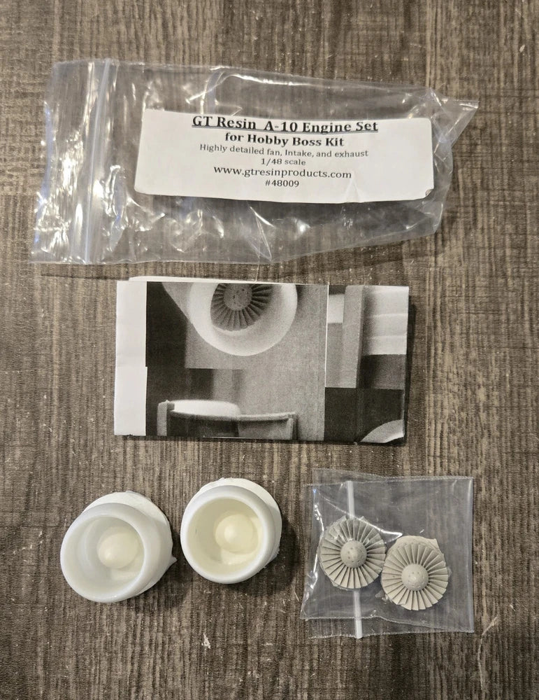 GTR48009 1:48 GT Resin A-10 Thunderbolt II Engine Set For Hobby Boss Kit