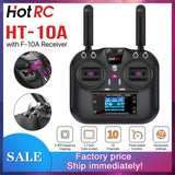 HOTRC HT-10A RC Transmitter & Receiver 10CH 2.4G For Airplanes Boats Car Drones