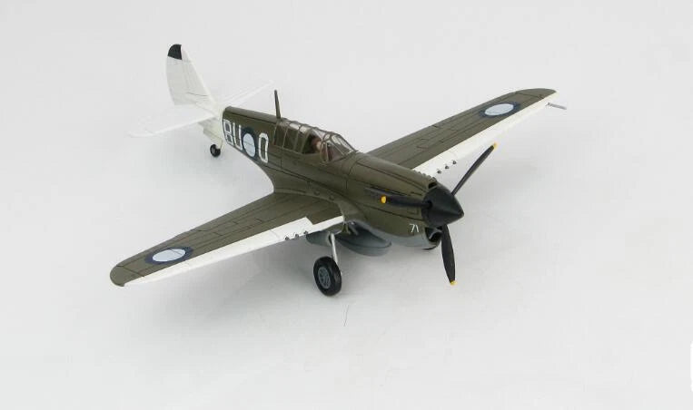 HM P-40N Angry Bee BU-O Lt. Ken Goldring 80 Squadron 1/72 diecast plane model