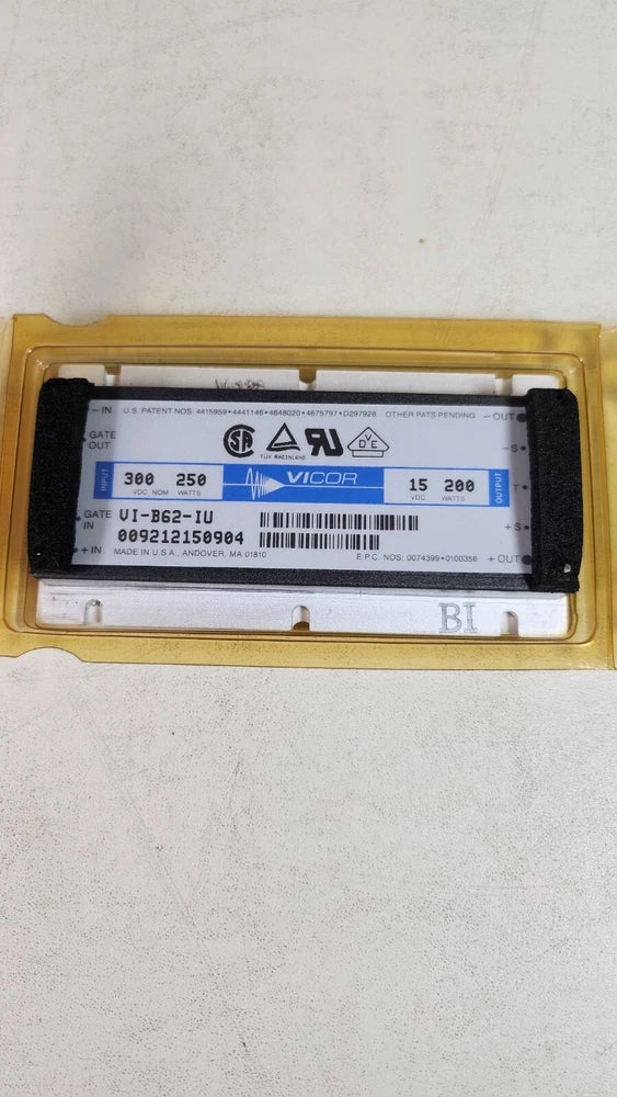 (1 NEW) Vicor VI-B62-IU DC-DC Converter INPUT 300VDC 250W OUTPUT 15VDC 200W