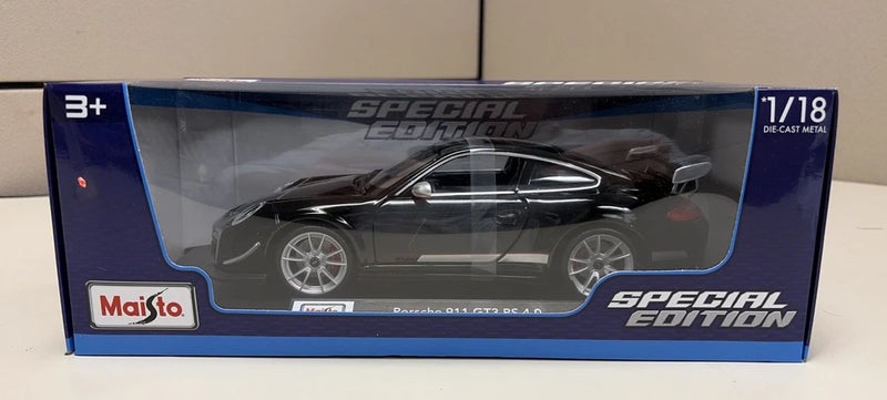 Maisto 31703 Porsche 911 GT3 RS 4.0 Black Diecast Model Car 1/18 Scale