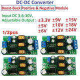 1/2PCS 20W +- 5-24V Positive & Negative Dual Output Power Boost-Buck Converter