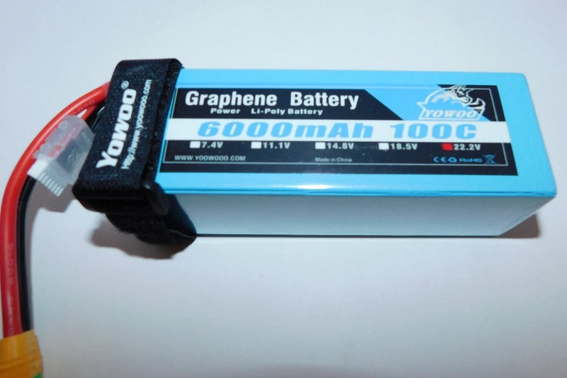 Yowoo Power Graphene 22.2V 6000 mAh 100 cc XT90-S Battery
