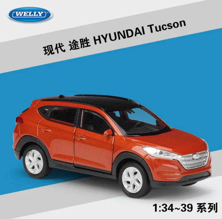 Welly 1:36 Hyundai Tucson Diecast Model Car Pullback Boy Toy