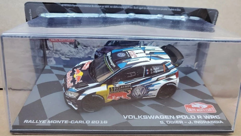 Volkswagen Polo R Wrc Winner 2016 Monte Carlo Rally Car Diecast Model SCALE 1/43