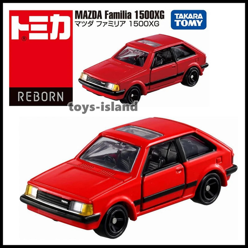 Tomica Reborn Mazda Familia 1500XG Red TOMY Diecast Car 2026 Jan New Model