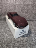 1982 Chevrolet Corvette Promo Car, Dark Claret With Box