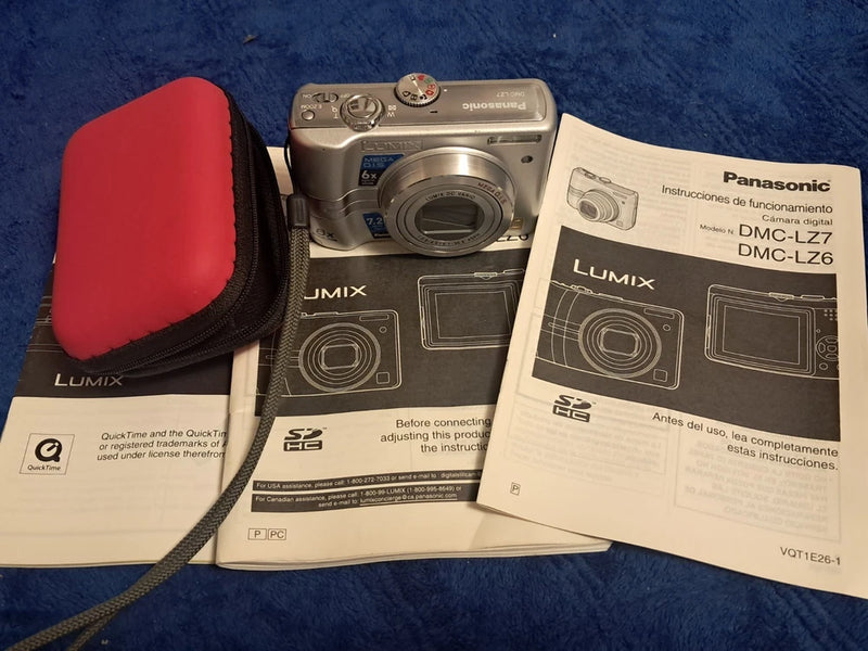 Panasonic LUMIX DMC-LZ7 7.2MP Digital Camera Owners Manual New Case Easy TO USE