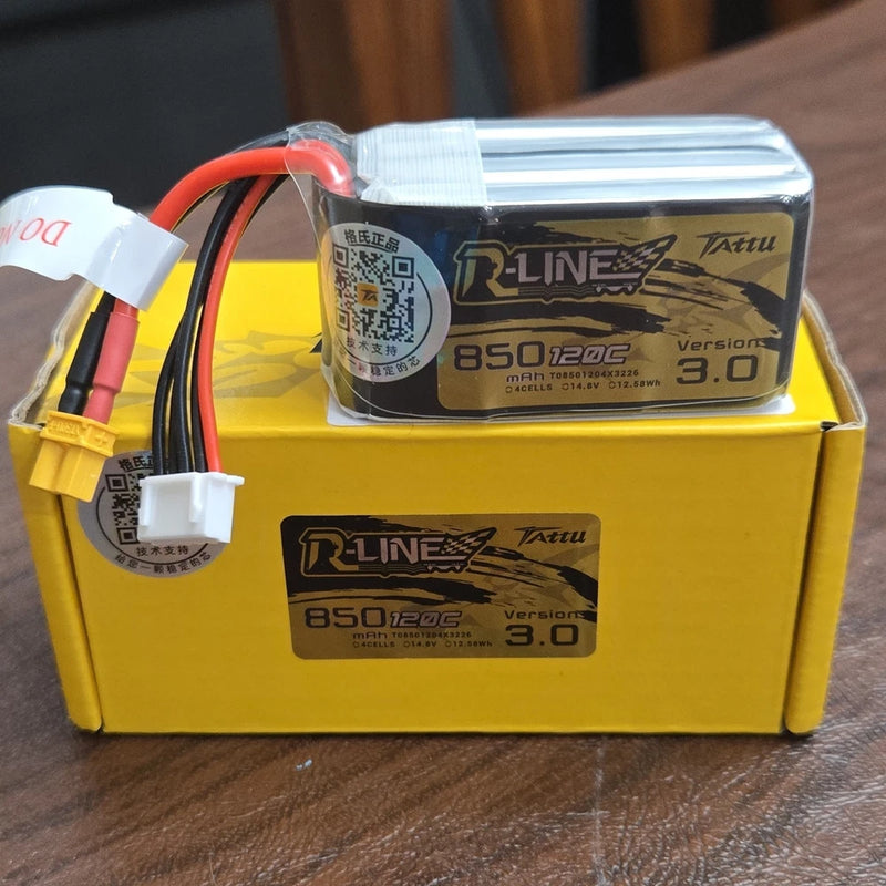 NEW! Tattu R-Line v3.0 850mAh 120C 14.8V Battery   Racing Drone - SEALED Battery