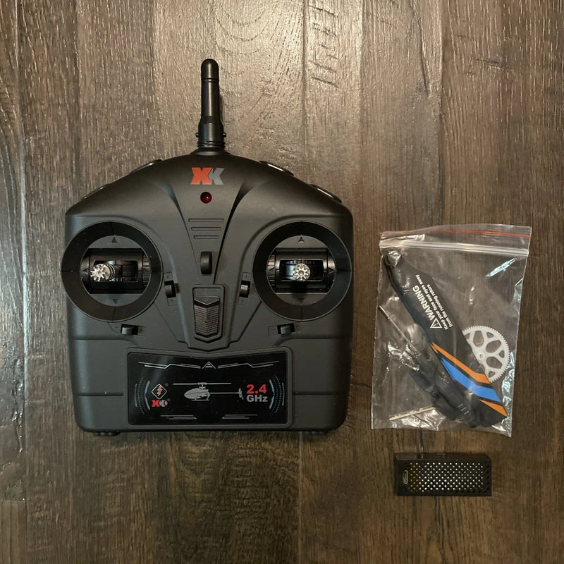 WLtoys XKS RC Helicopters K127 Eagle 6-Aixs Gyro REMOTE &EXTRA PARTS ONLY-READ