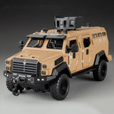 1:32 Alloy Sabertooth Armored Model Toys Diecast Metal Car Pull Back Police Car
