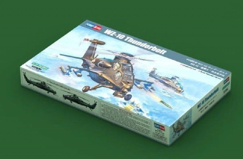 Hobbyboss 1/72 WZ-10 attack helicopter model kit box with printed artwork