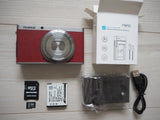 ?Fujifilm XF1 Red Digital Camera [FOR PARTS] Charger Battery SD Card Bundle READ