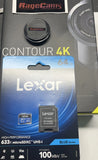 CONTOUR4K CONTOUR Camera HD 4K WATERPROOF HELMET CAM ACTION SPORTS RECORDER 64gb