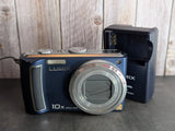 Panasonic Lumix DMC-TZ5 9.1MP Digital Camera Blue ¨C Tested & Working w/ Battery