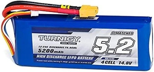 Turnigy High Capacity 5200mAh 4S 12C Multi-Rotor Lipo Pack w/XT60