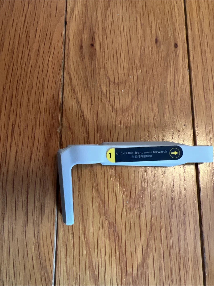 Plastic drone arm shell replacement, light blue bracket part