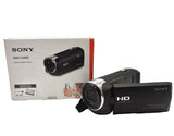 Sony Handycam HDR-CX405 Camcorder Black W/ Case Battery & HDMI Cable LOT