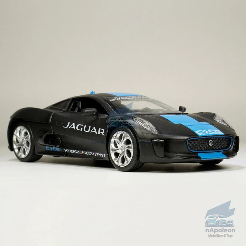 1/32 Scale Jaguar C-X75 Model Car Diecast Toy Vehicle Collection Kids Gift Black
