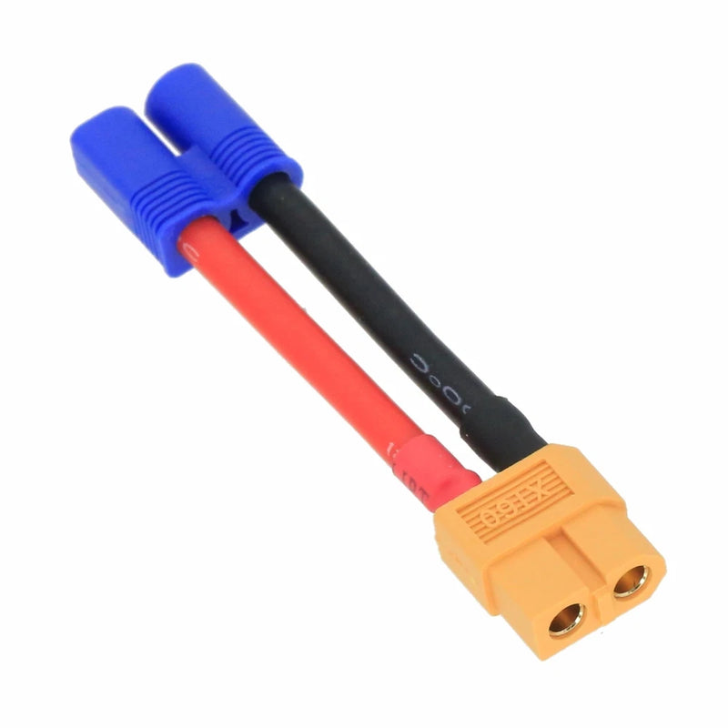 EC3 Male to XT60 Female cable 12AWG 5CM wire For RC Battery Hobbies Toys FPV UAV