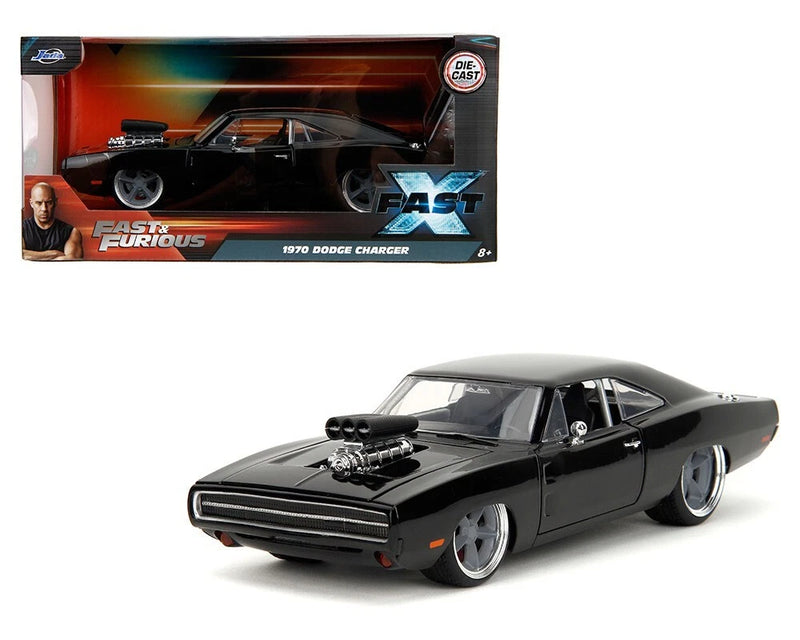1970 DODGE CHARGER R/T BLACK "FAST X" (2023) 1/24 DIECAST MODEL CAR JADA 34918