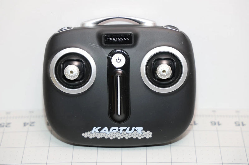 KARTUS GPS drone remote controller with dual circular joysticks, dark gray body