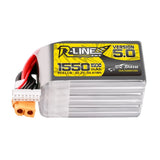 1PCS Version 5.0 1550mAh 150C 22.2V 6S Battery XT60 Plug For FPV