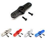 Black 15T double servo horn arm with two mounting screws