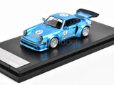 SW 1:64 Scale Ice Blue KS-R 911 Racing Sports Classic Diecast Metal Car Model