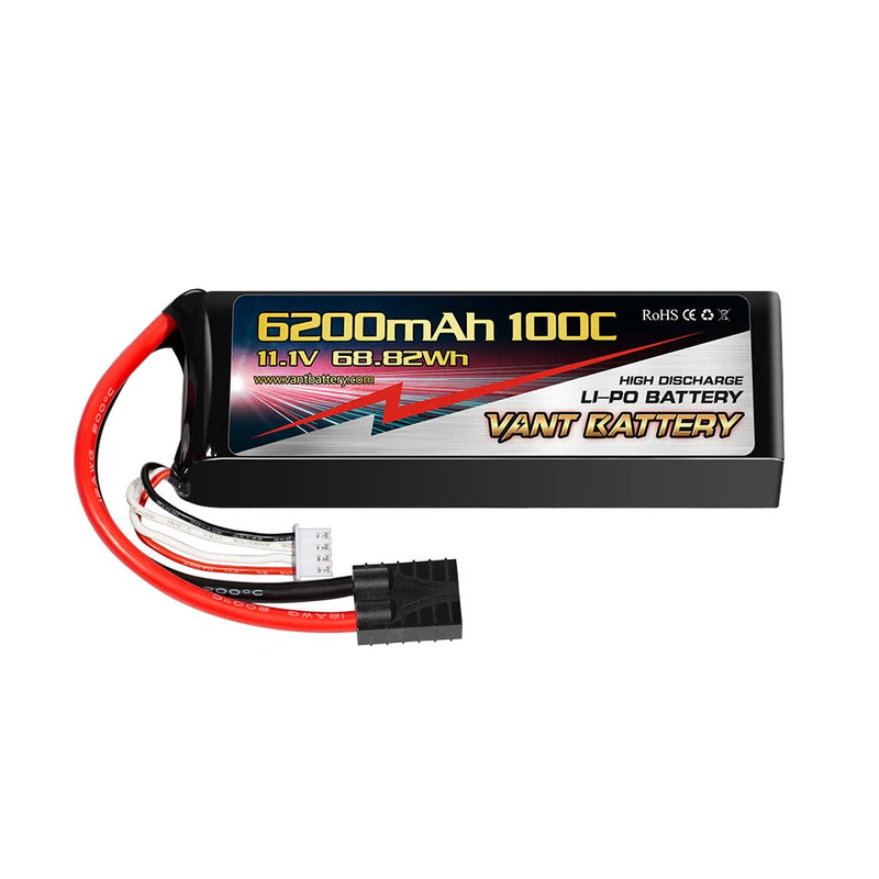 VANT 6200MAH 3S 11.1 100C LIPO BATTERY FITS TRAXXAS  SLASH power hobby GENS ACE