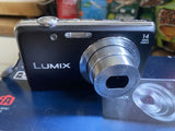 Panasonic Lumix DMC-FS40 14 MP Digital Camera + Battery 32gb SD Card & Charger