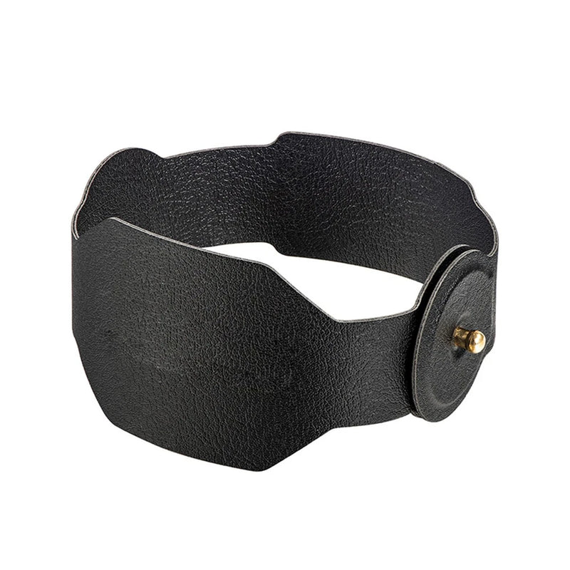 Black adjustable strap propeller holder with metal fastener