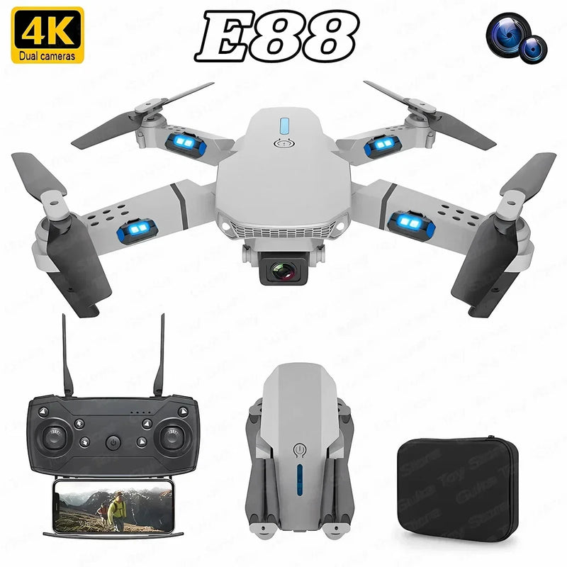 WIFI FPV Drone Wide Angle HD 4K 1080P Camera Quadcopter Dron Helicopter Toys