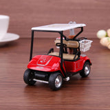 1:12 Alloy Golf Cart Model; Miniature Pull-back Car for Dollhouse; Kids Pretend