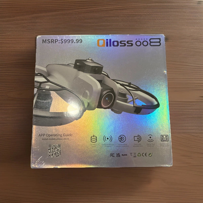 Qiloss 008 Camera Drone with 4.3 Inch Screen Remote, Quadcopter  New Fathers Day