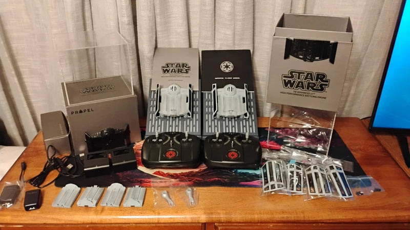 Star Wars Propel Tie Advanced drone set with two drones, controller, and accessories