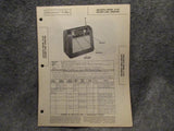 Sams Photofact Folder #3 Set #54 Aircastle Model G-521 Battery Operated Radio Battery
