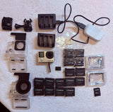 GoPro HERO4 Action Camera 15 batteries 2 Chargers & Waterproof Cases BUNDLE??