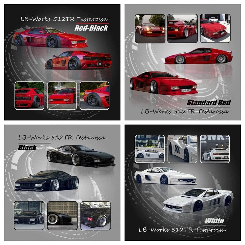 Star Model 1:64 LBWK LB-Works 512TR Testarossa Diecast Model Car