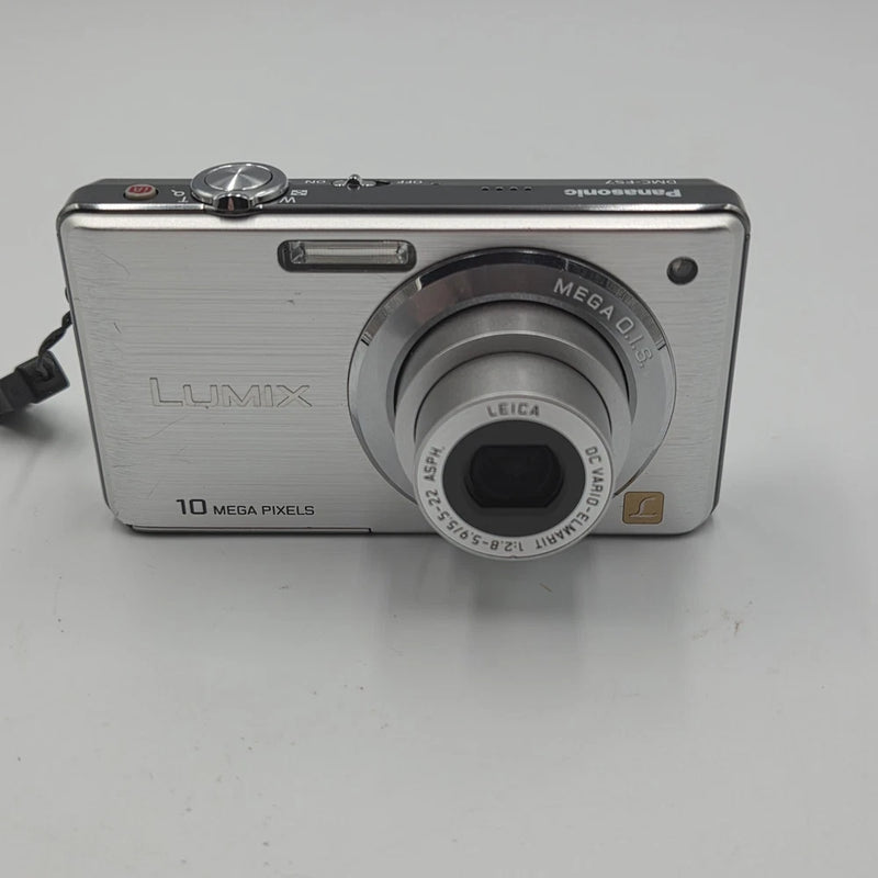 Japan Import Panasonic Lumix DMC-FS7 10MP Digital Camera Silver Leica Lens Teste